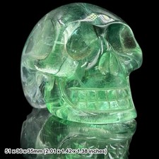 Fluorite Skull Carving A Grade