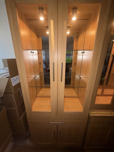 Modern oak display - oak, cabinet