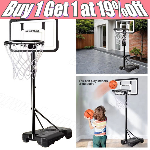 8ft portable basketball - portable, hoop