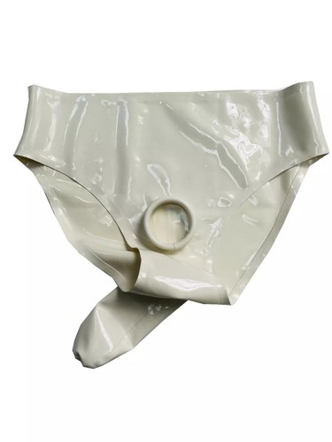 Rubber latex men briefs with - rubber,