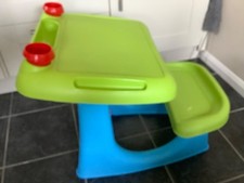 chad valley sit and draw desk complete with paint pots and footrest Good cond.
