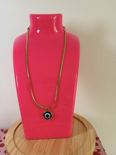 Gold evil eye necklace - gold, asos