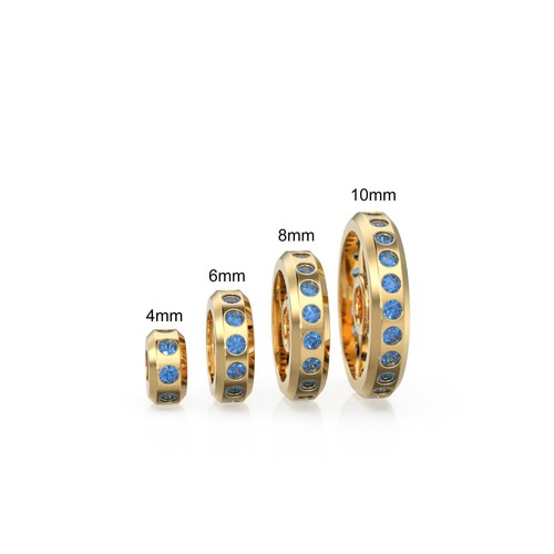 Real blue sapphire 18k - blue,