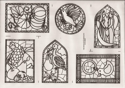 Window designs printed acetate - printed,