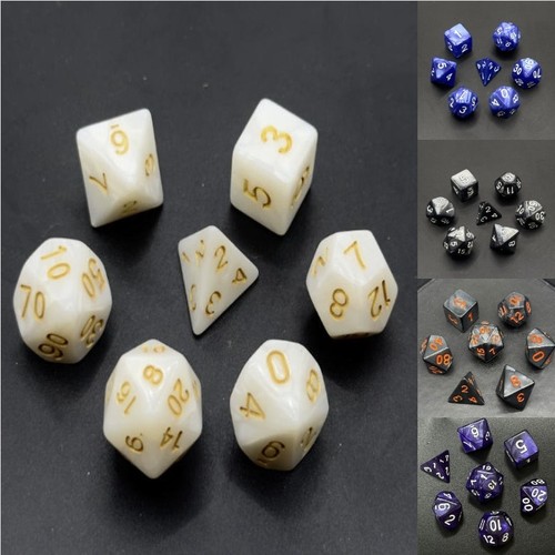 7pcs dice set gemstone - dice, rpg