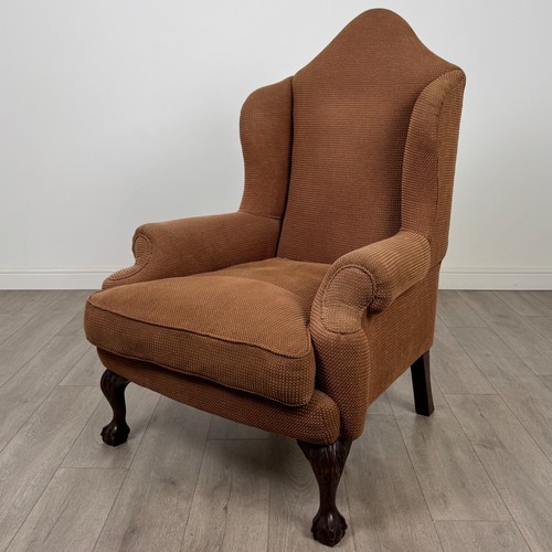 Antique large beech wingback - large,