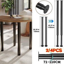 2/4x Adjustable Kitchen Worktop Desk Breakfast Bar Table Leg Support 710-1100MM