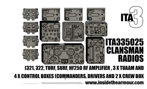 Ita3 clansman radio for - 1/35,