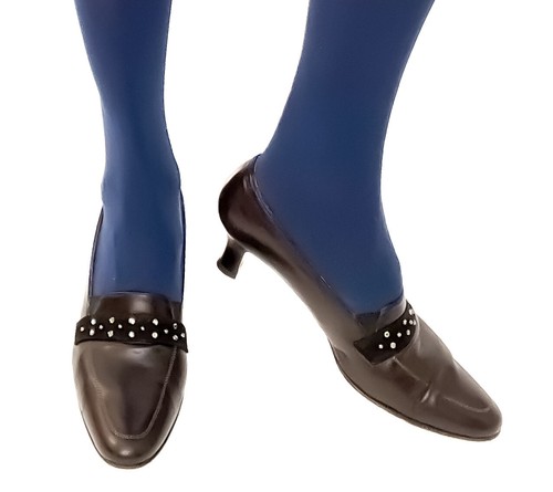 Vintage kitten heel loafers - vintage,