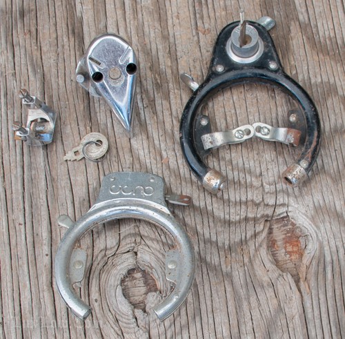 Vintage bike wheel locks - vintage,