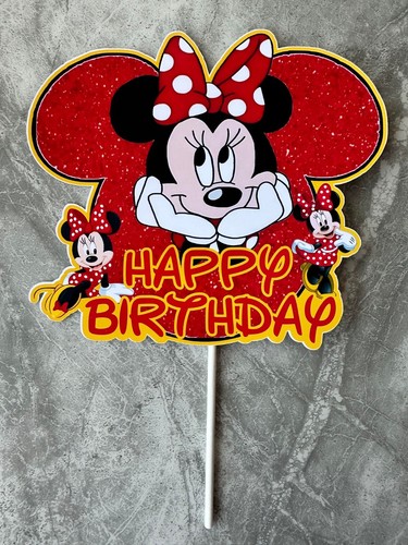 Minnie mouse cake topper - mouse,