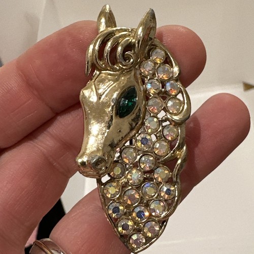 Coro vintage silver - tone, blue