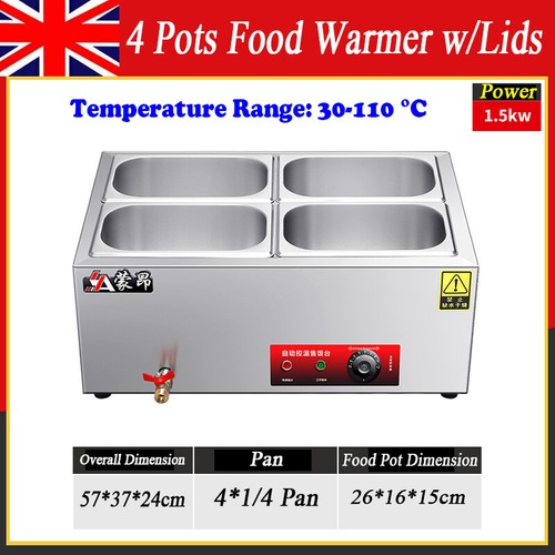 Commercial 4pots bain marie - commercial,