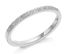 1.5mm 9ct White Gold Court