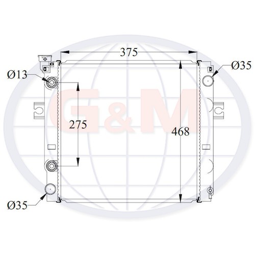 Radiator for nissan - nissan, tcm