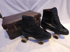 Vintage leather quad - leather, roller