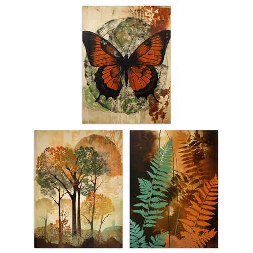 Vintage botanical art tree - vintage,
