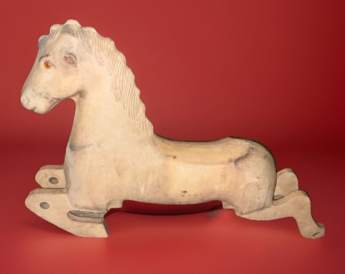 Antique wooden rocking horse - wooden,