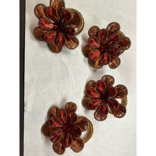 Vintage ganutell flower napkin - vintage,