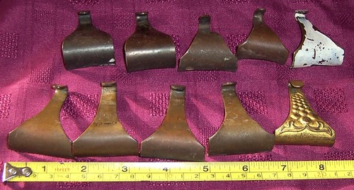 Vintage brass picture - picture, rail
