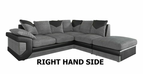 Corner sofa fabric - fabric, seater