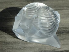 Signed Lalique France Crystal Helix Snail Escargot Figurine Clear