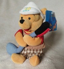 Limited edition 1/8004 Disneyland Winnie the Pooh Plush Beanie - RARE Golf Pooh