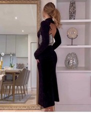 ZARA Black Sparkle Knit High