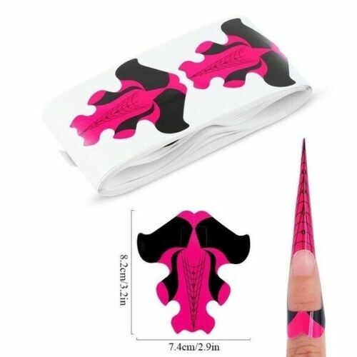Long pink butterfly - nail, forms