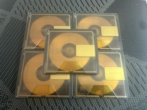Sony gold minidiscs - sony,
