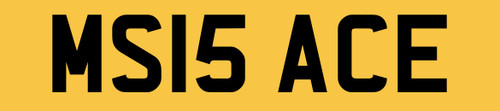 Number plate private - ms,