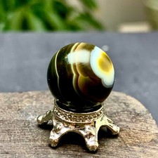 3G Natural Gobi Agate Eyes Agate/Crystal The Ball Madagascar