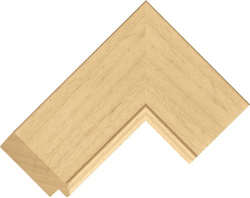 73mm wide natural flat wood - 73mm,