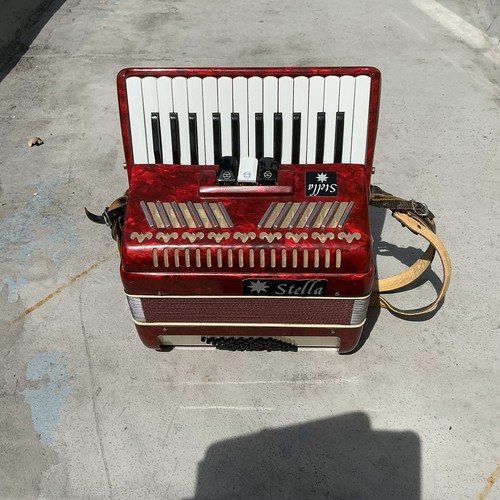Stella accordion red pearl - stella,