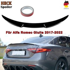 Rear wing for Alfa Romeo Giulia rear spoiler wrecking edge V look black gloss