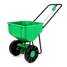 NEW! Heavy Duty Rock Salt Grit Grass Seed Fertiliser Spreader - 35KG Capacity