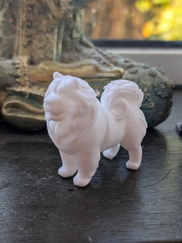 Chow dog sculpture - chow,