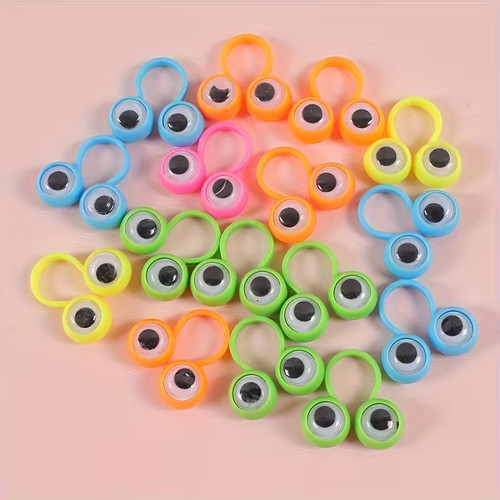 Googly eye finger puppets - x,
