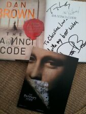 TOM HANKS ,RON HOWARD ,DAN BROWN ,SIGNED,2004,THE DA VINCI CODE,H/B,PERSONALISED