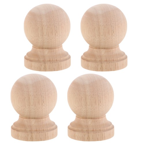 Light yellow wooden finials - light,