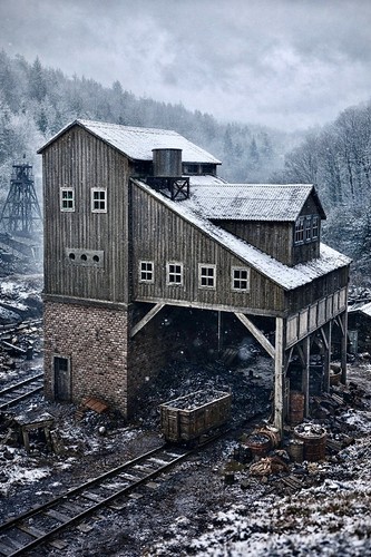 Coal loading tipple - tipple, (oo-gauge)