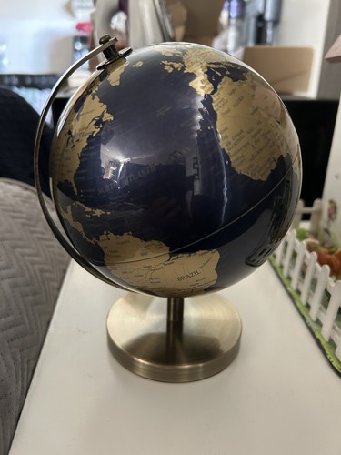 Vintage globe with brass - ,