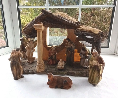 Large vintage nativity - large, set