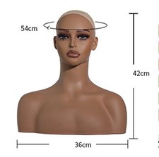 Female Bald Mannequin Head for Wig Making Display Wig