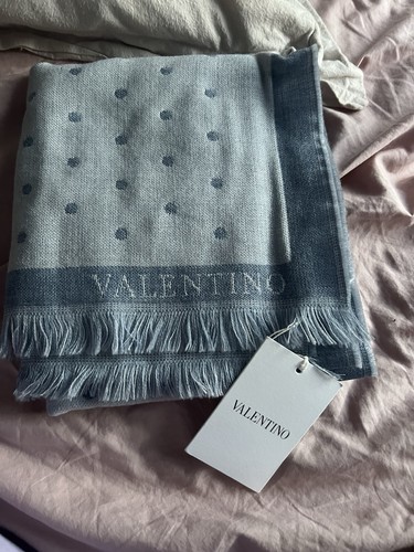 Valentino two tone blue spotty - two,