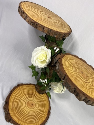 Rustic tier round wooden - 3,