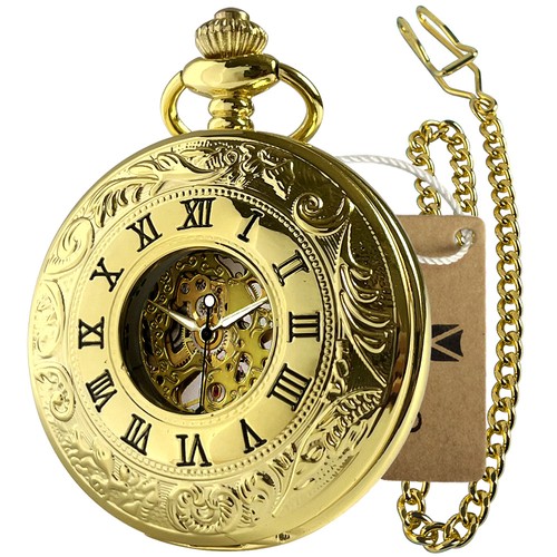 Retro mechanical pocket watch - pocket,