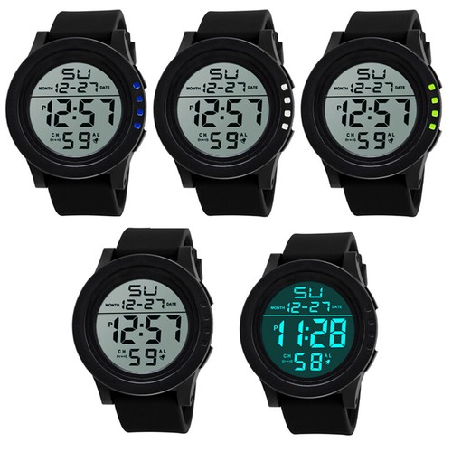 Rubber led digital mens sport - rubber,