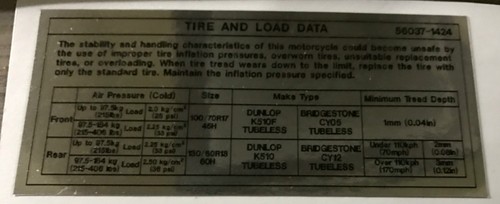 Kawasaki kr1 250 kr1s tyre - kr1s,