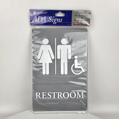 Quartet ada sign restroom - quartet,